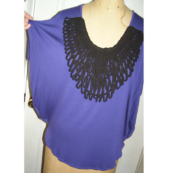 💗 NWT Collective Concepts Top S/M 4-10 Violet - Picture 3 of 8